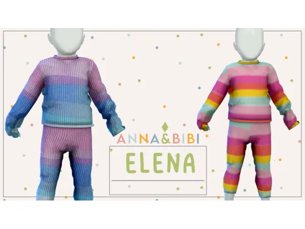 Mix Elena_TODDLER [AnnaBibi] - The Sims 4 Custom Content
