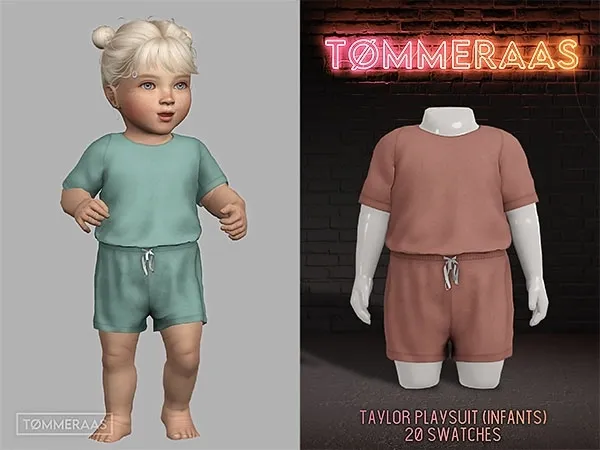 Alpha TØMMERAAS Taylor Playsuit for Infants (59) - The Sims 4 Custom Content