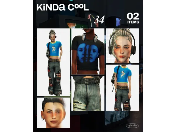 Mix KINDA COOL w LOOKBOOK by soju - The Sims 4 Custom Content