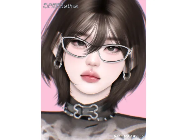 Alpha 333AAlien Glasses by san33 - The Sims 4 Custom Content