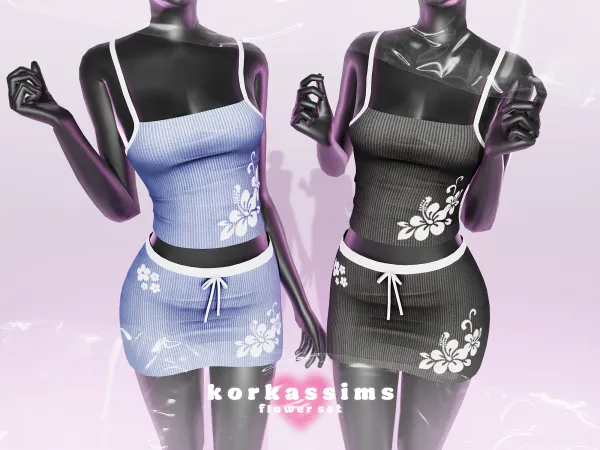 Alpha flower set by korkassims - The Sims 4 Custom Content