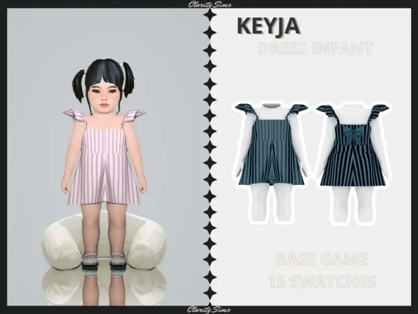 Alpha Keyja Dress Infant - The Sims 4 Custom Content