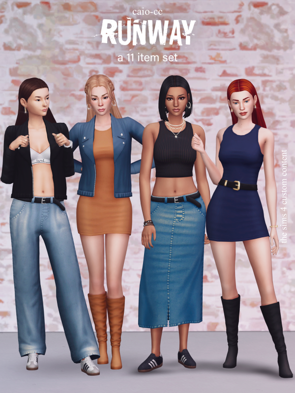Maxis Match Runway A 11 Items set by simsfinds - The Sims 4 Custom Content
