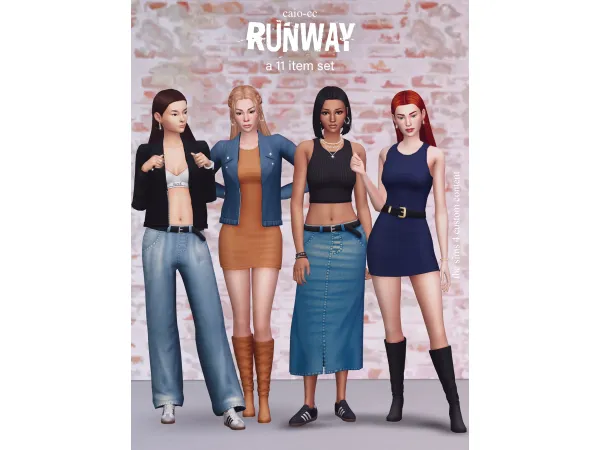 Maxis Match Runway A 11 Items set by caiocc - The Sims 4 Custom Content