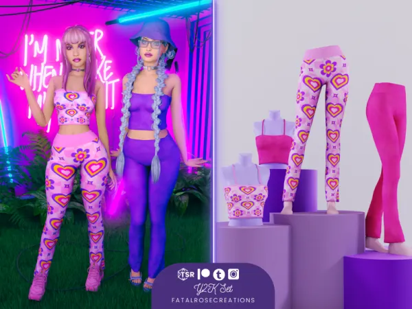 Alpha Y2K Set - The Sims 4 Custom Content