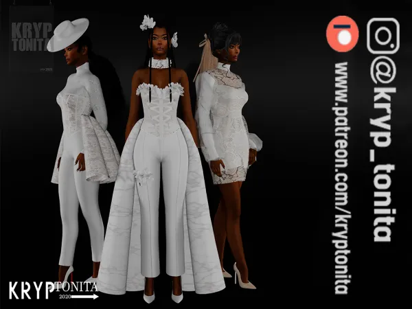Mix modern bride collection - The Sims 4 Custom Content