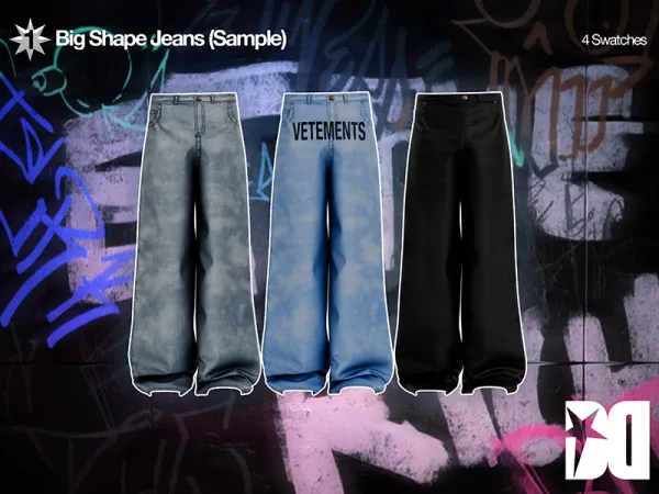DECAYED - Big Shape Jeans (Sample)
