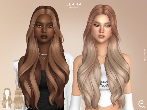 Maxis Match [EnriqueS4] Clara Hairstyle by enriques4 - The Sims 4 Custom Content
