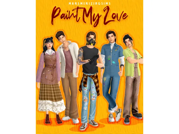 Maxis Match Paint My Love (Public June 8th) by marsmerizingsims - The Sims 4 Custom Content