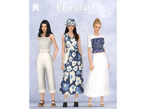 Maxis Match Floraful ( 8 items ) by huien - The Sims 4 Custom Content