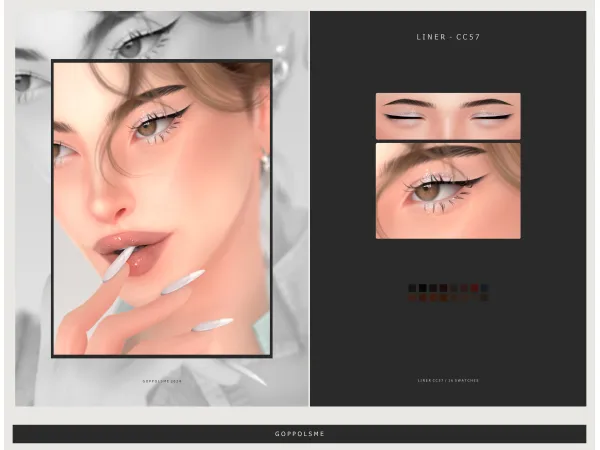 Alpha GPME GOLD Liner cc57 by goppolsme - The Sims 4 Custom Content