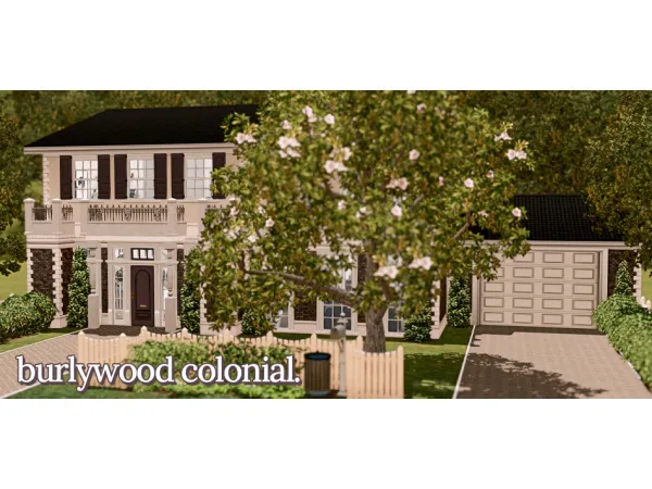 burlywood colonial home.