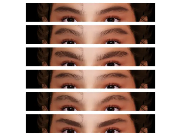 SourLemonSimblr female eyebrows set - The Sims 3 Custom Content