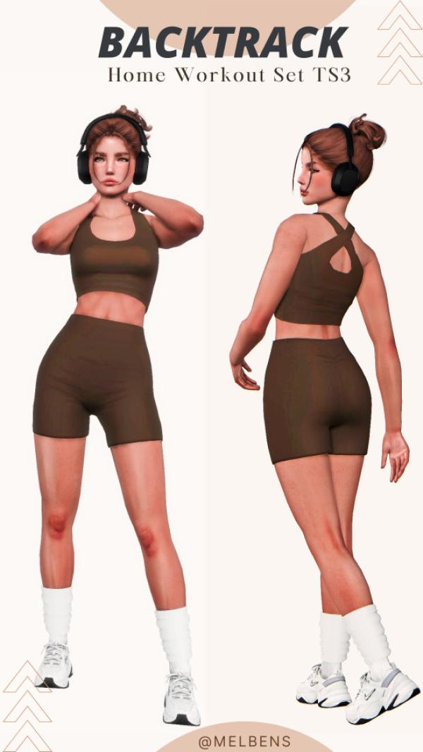 Mel BackTrack Home Workout Set 4t3 by simsfinds - The Sims 3 custom content