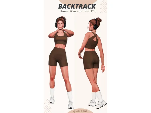 Mel BackTrack Home Workout Set 4t3 - The Sims 3 custom content