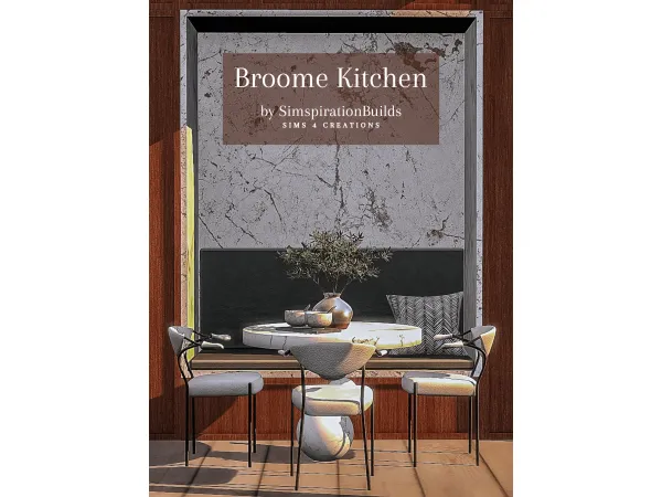 Alpha Broome Kitchen by simspirationbuilds - The Sims 4 Custom Content