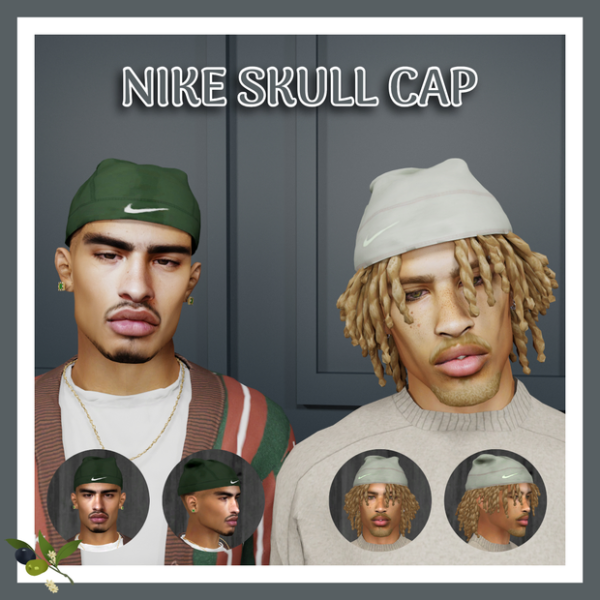 Alpha NIKE SKULL CAP by simsfinds - The Sims 4 Custom Content