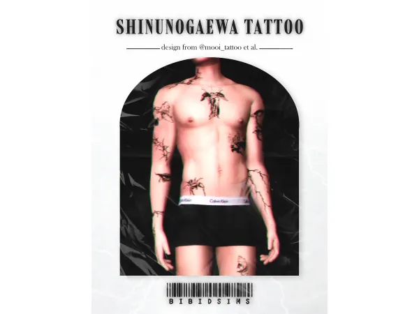 Mix [BIBIDSIMS]Shinunogaewa tattoo - The Sims 4 Custom Content
