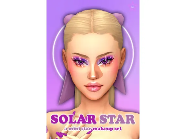 Maxis Match solar star a mini star makeup set by ladysimmer94 - The Sims 4 Custom Content
