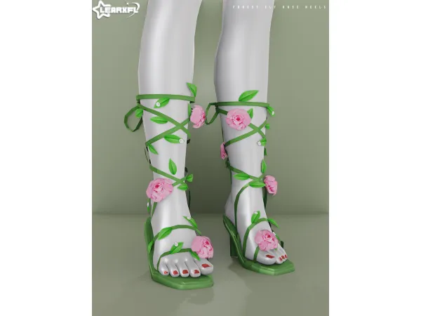 Alpha Forest Elf Rose Heels [35 Items] by Learxfl - The Sims 4 Custom Content