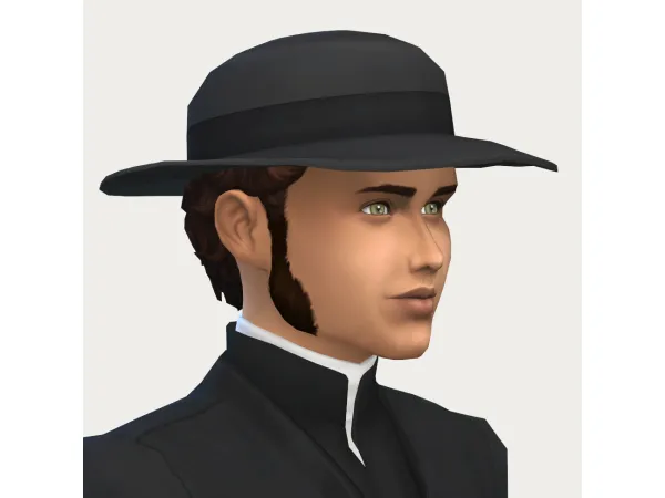 Maxis Match Collins Hat by peebsplays - The Sims 4 Custom Content