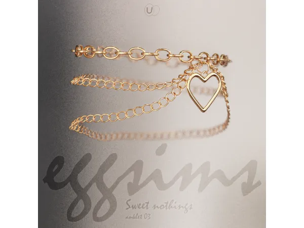 Alpha [ ] Sweet nothings (anklet 03) by eggsims - The Sims 4 Custom Content