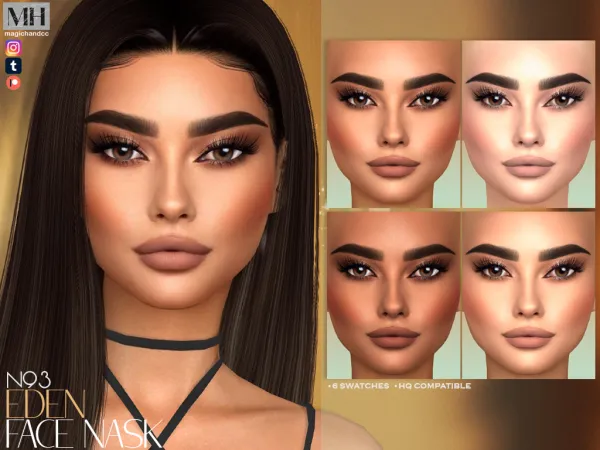 Alpha Eden Face Mask N93 - The Sims 4 Custom Content