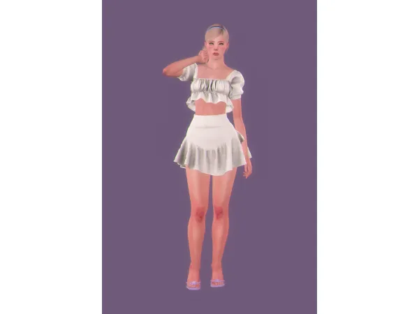 [chamis] cute skirttop - The Sims 3 Custom Content
