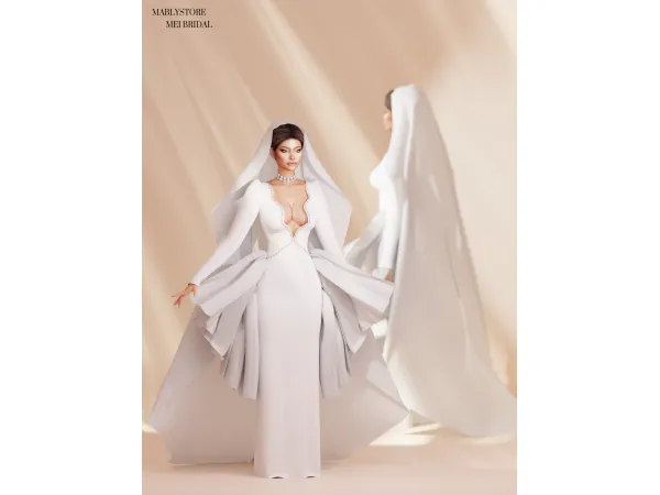 Alpha MEI BRIDAL by Mably - The Sims 4 Custom Content