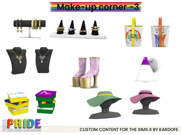Mix make up corner - The Sims 4 Custom Content