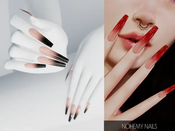 Mix Nohemy nails - The Sims 4 Custom Content