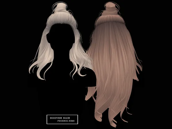 Alpha Hoover Hair - The Sims 4 Custom Content