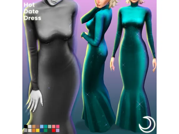 Maxis Match HOT DATE DRESS by IMVIKAI by imvikai - The Sims 4 Custom Content