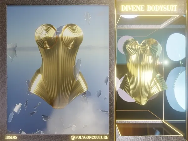 Alpha Divene Bodysuit by polygoncouture - The Sims 4 custom content