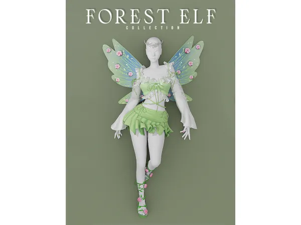 Mix Forest Elf Collection [5 Items] by Learxfl - The Sims 4 Custom Content
