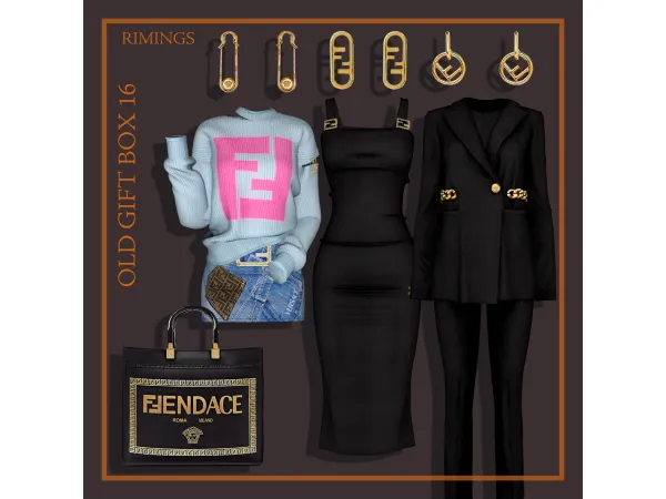 Alpha [RIMINGS] OLD GIFT BOX 16 by RIMINGs - The Sims 4 Custom Content