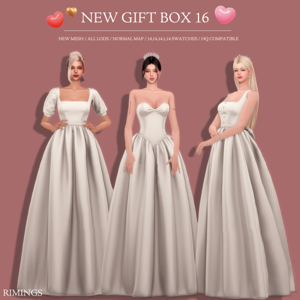 Alpha [RIMINGS] NEW GIFT BOX 16 by simsfinds - The Sims 4 Custom Content