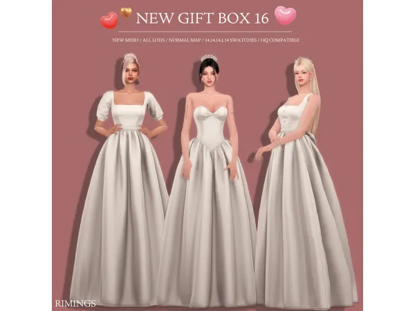 Alpha [RIMINGS] NEW GIFT BOX 16 by RIMINGs - The Sims 4 Custom Content