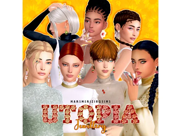 Maxis Match Utopia Part I Jewellery (Public June 15th) by marsmerizingsims - The Sims 4 Custom Content
