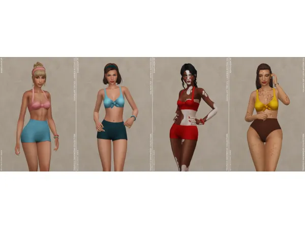 Maxis Match TROPICO SWIMWEAR COLLECTION PART 4 - The Sims 4 Custom Content