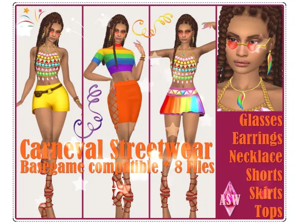 Maxis Match Carnaval Streetwear Part 2 by AnnettsSims4Welt - The Sims 4 Custom Content