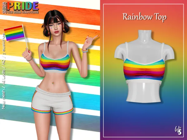 Alpha Celebrate with Pride - The Sims 4 Custom Content