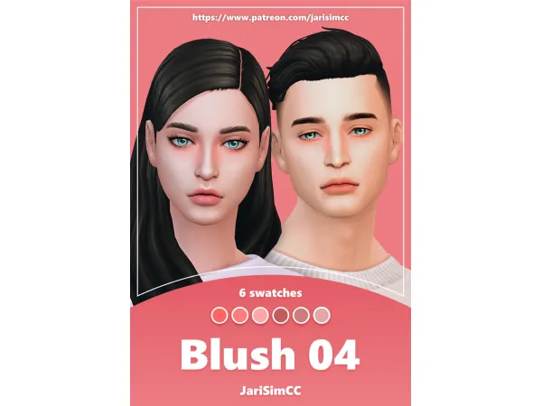 Maxis Match JariSimCC Blush 04 - The Sims 4 Custom Content
