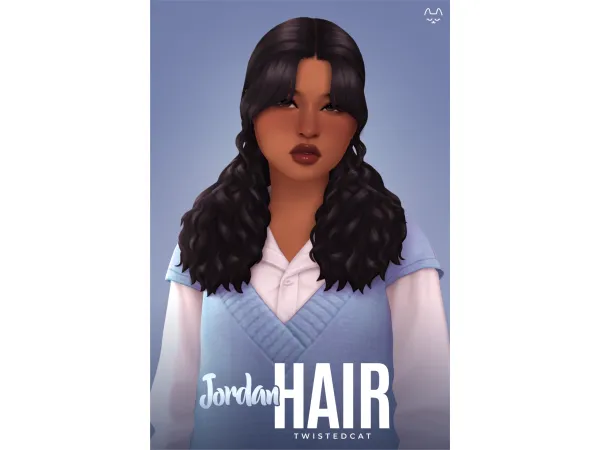 Maxis Match Jordan Hair(Download) by TwistedCat - The Sims 4 Custom Content