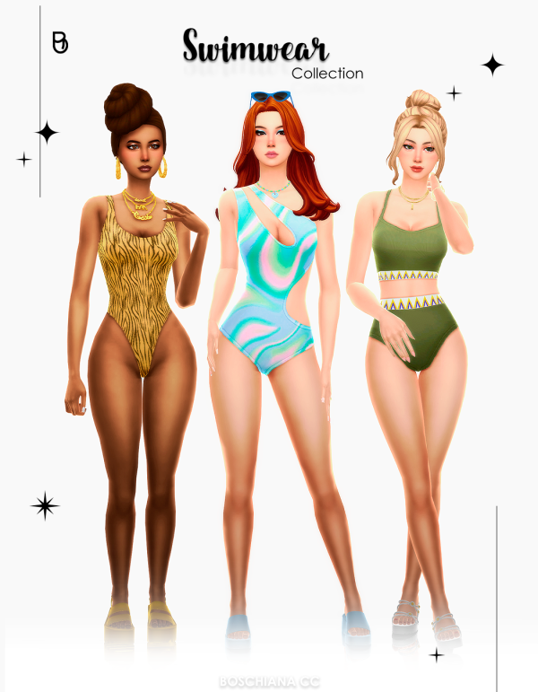 Maxis Match SWIMWEAR COLLECTION by simsfinds - The Sims 4 Custom Content