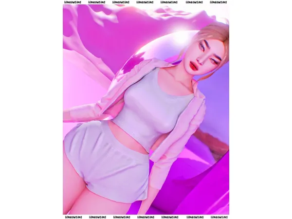 Alpha Jacket Outfit by lilmeowsimss - The Sims 4 Custom Content