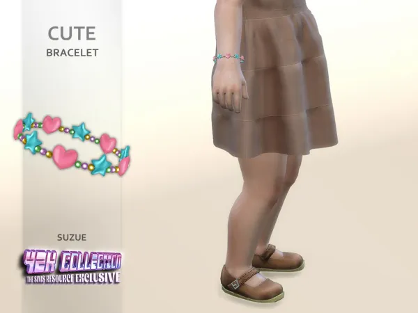 Alpha Y2K Cute Bracelet Toddler - The Sims 4 Custom Content
