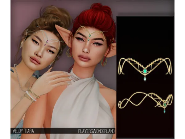 Alpha Veloy Tiara - The Sims 4 Custom Content