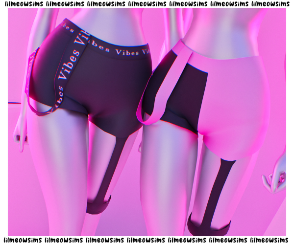 Alpha Vibes Shorts by simsfinds - The Sims 4 Custom Content