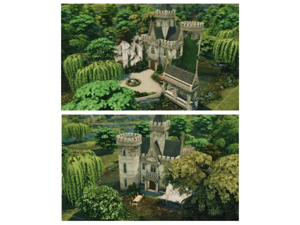 Mix Little Overgrown Castle by Sooky88 - The Sims 4 Custom Content